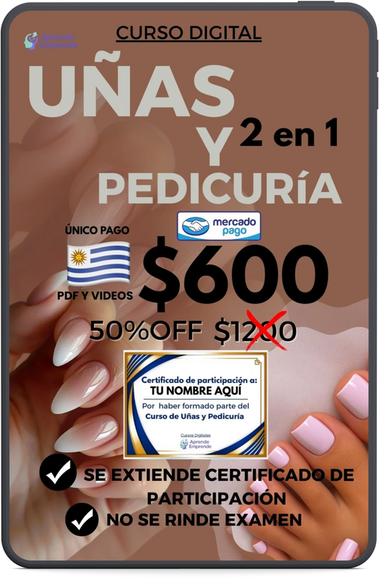 Curso Digital Completo de Manicura y Pedicuría Profesional 💅✨